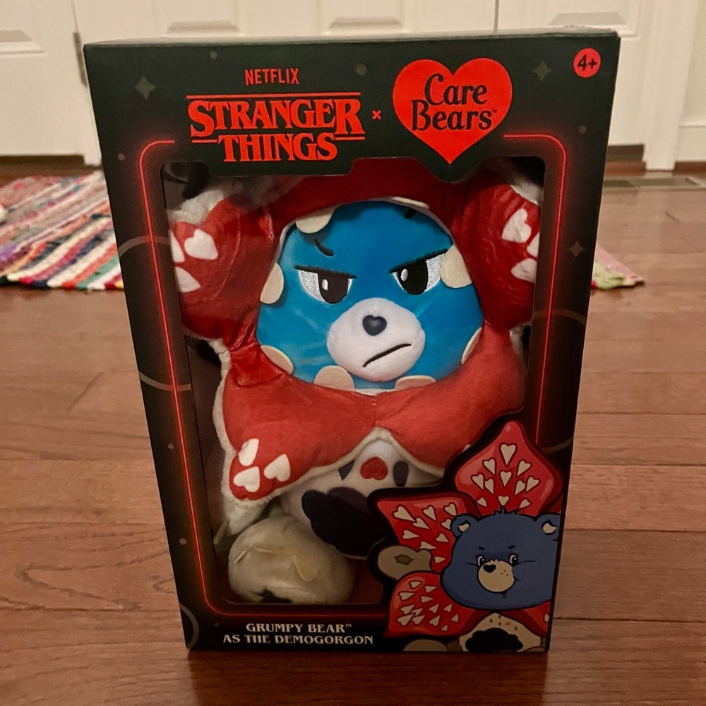 Stranger Things x Care Bears Grumpy Bear DEMOGORGON plush new limited edition